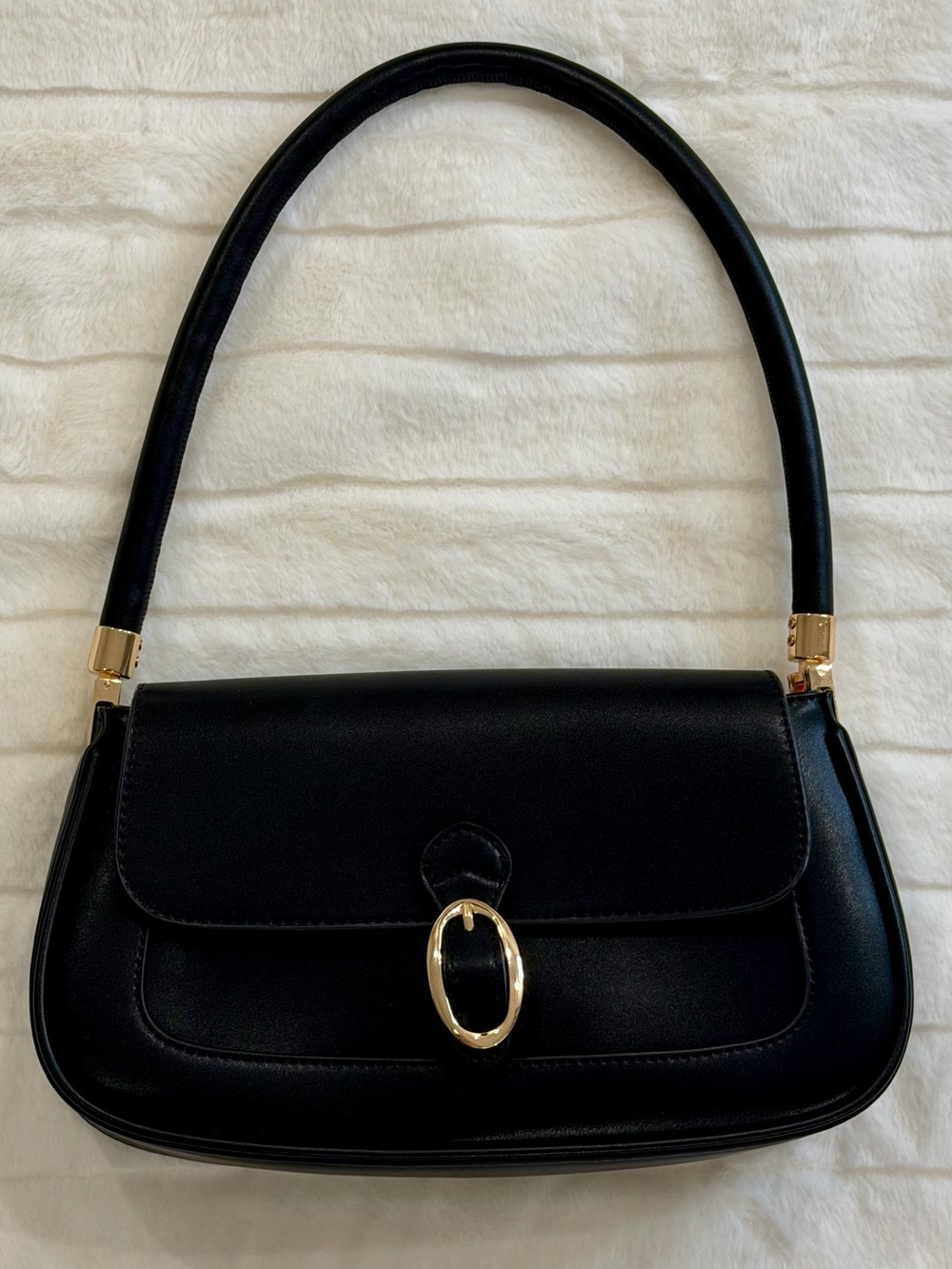 Rachel Zoe Black Gold Hardware Shoulder Bag